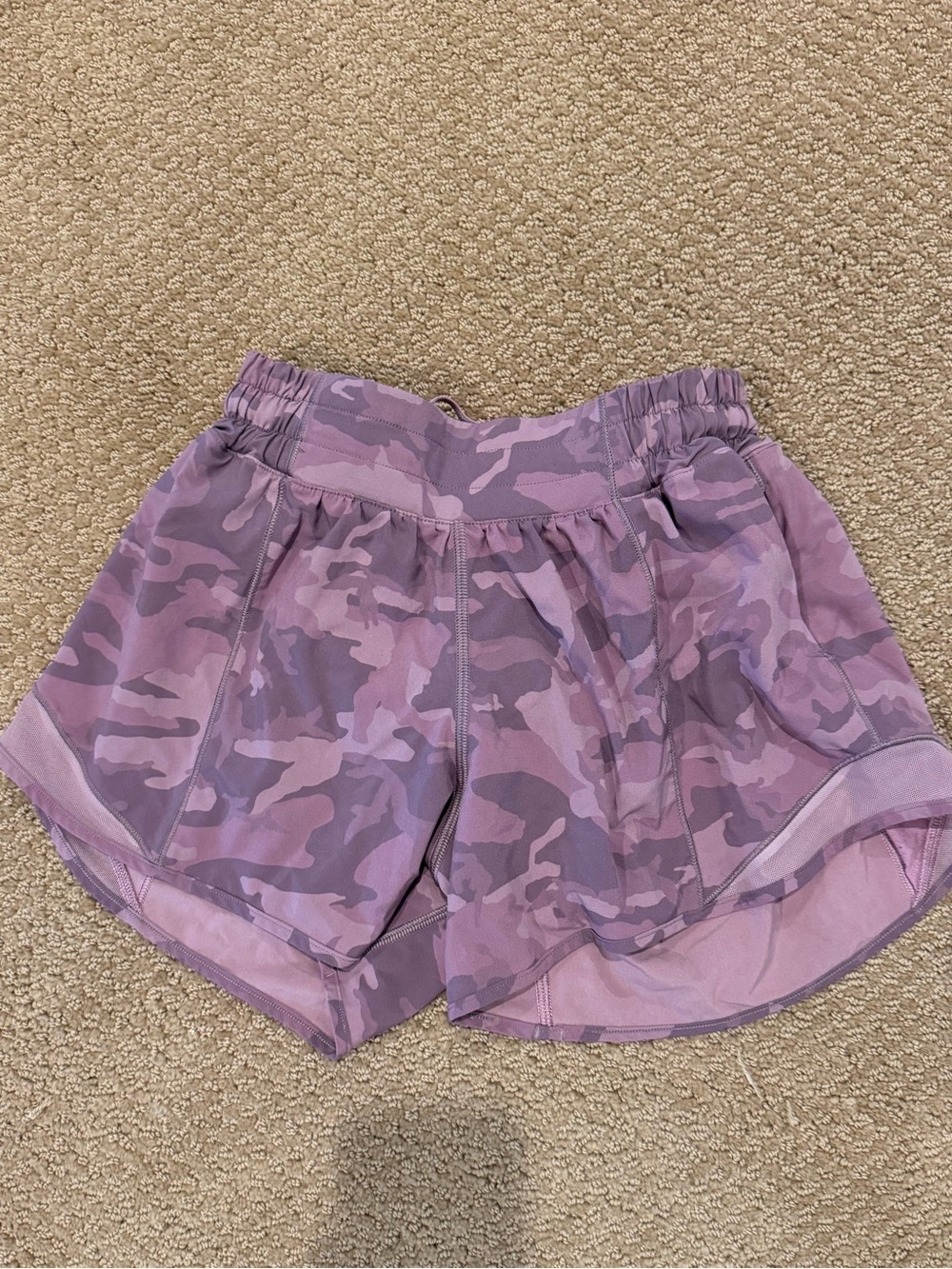 lululemon athletica Mauve Camo Athletic Shorts